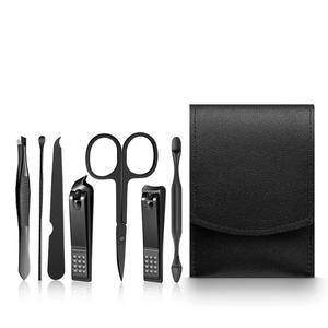 Ensemble de manucure portable de luxe 7 pièces, kits de pédicure, ensemble de coupe-ongles colorés, outils de soins personnels, ciseaux à sourcils - Product Image 3