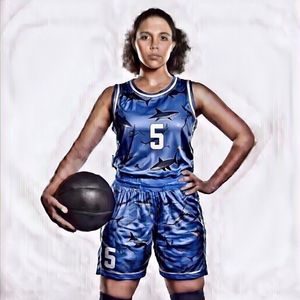 OEM/ODM Custom Logo Printed Breathable Anti-UV Anti-Bacterial 100% Polyester <b>Mesh</b> Fabric Men's Basketball Uniform <b>Short</b> Athletic - Product Image 1