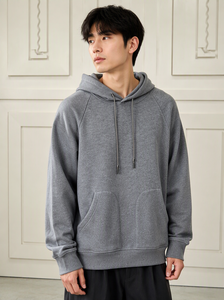 Cotton Polyester Fleece Heavyweight Streetwear Plain Print Embroidery <b>Hoodies</b> No <b>String</b> Manufacturer - Product Image 6