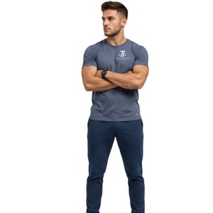 T-shirt de sport bleu marine à manches courtes pour homme, haut de performance pour l'entraînement, la gym, le fitness et les activités sportives - Product Image 5