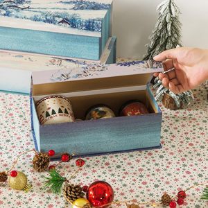 TH CBB-572 Premium Magnetic Closure Gift Box Rigid Cardboard Packaging Box for Christmas Holiday Gift Set Candle Mug Storage Box - Product Image 6