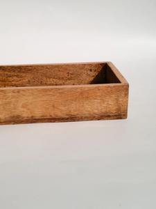 Plateau de service rectangulaire en bois minimaliste artisanal, nouveau design, plateau en bois, plateaux de rangement - Product Image 5