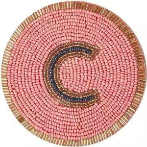 Posavasos con Cuentas Multicolores, Diferentes Diseños, Posavasos Bordados Más Vendidos para Decoración de Mesa - Product Image 1