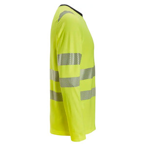 เสื้อยืดนิรภัยสำหรับงาน OEM ขายส่ง เสื้อยืดแขนยาวสะท้อนแสง ระบายอากาศได้ดี เหมาะสำหรับงานก่อสร้าง - Product Image 3