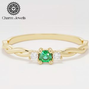 Bague de fiançailles Charm_Jewells pour femme, plaquée argent, trois pierres en moissanite, taille coussin, sertissage à griffes, classique, certifiée IGI, 3 grammes - Product Image 2