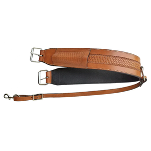 Sillín de cuero genuino suave personalizado Premium Cinch Premium Western Hípica Cinch Marrón Carreras de caballos Deportes ecuestres - Product Image 1