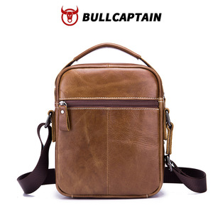 กระเป๋าหนังแท้ BULLCAPTAIN สำหรับผู้ชาย สะพายไหล่/คาดลำตัว หนังวัวชั้นบนสุด  ใช้งานได้หลากหลาย  รับผลิตแบบ OEM ODM - Product Image 5