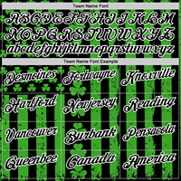 Kaos Polo Kustom Grosir Hitam Hijau & Putih Pola Shamrock Bahan Bernapas Ideal untuk Tim Olahraga