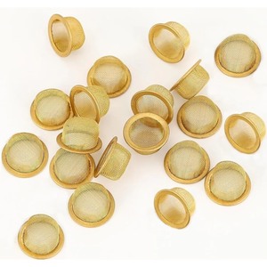 Colador de Té de Metal Dorado de la Más Alta Calidad con Asas Florales, Malla Fina para Té de Hojas Sueltas, Utensilio de Cocina - Product Image 5