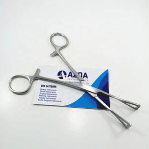 High Quality Stainless Steel Pennington <b>Piercing</b> <b>Clamp</b> Forceps with Triangular Jaws for Professional Body <b>Piercing</b> tool - Product Image 1