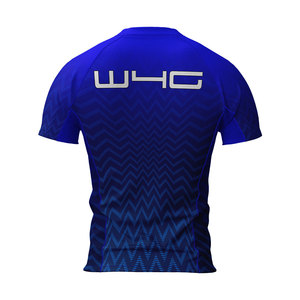 Men's Custom Printed Seamless Lightweight <b>Compression</b> Gym Jersey Quick Dry Four Way Stretchable Skinny Fit Half Sleeves Shirt - Product Image 3