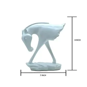 Escultura de Animal de Resina Blanca, Figura Decorativa Hecha a Mano, Estatua Artística para Decoración del Hogar - Product Image 2