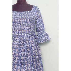 Vestido Maxi de Verano para Mujer, Cuello Cuadrado, 100% Algodón, Ecológico, Transpirable, de Excelente Calidad, Tejido Ligero y Cómodo - Product Image 3