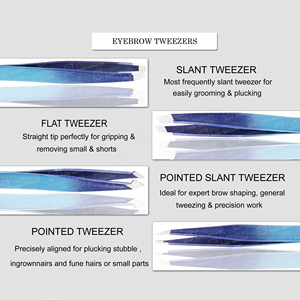 Pro-Series Luxury Stainless Steel <b>Pointed</b> Tip Eyebrow Tweezer Calibrated Tension Micro-Comb Alignment <b>Tool</b> Comfortable Handle - Product Image 6