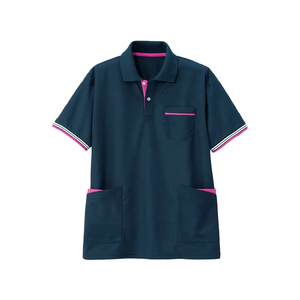 Medical Knitted 100% Cotton <b>Men's</b> for <b>Shirt</b> Short Sleeve Quick Dry Solid Color <b>Pocket</b> Hospital Staff Clothing Clinical Workwear - Product Image 5