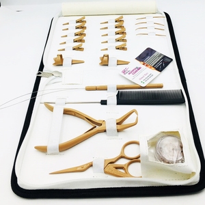 Juego de Pinzas Profesionales de Acero Inoxidable para Extensiones de Cabello con Tecnología Micro-Link, Color Nude, Precio de Fábrica - Product Image 1