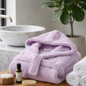 Puddle Pals Albornoz Infantil con Capucha de Algodón BCI de Rizo Liso, Suave y Absorbente, para Recién Nacidos, Spa, Marca Privada, Logotipo Personalizado, OEM, para Baño y Armario - Product Image 5