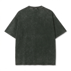 Camisetas al por mayor con efecto ácido para hombre, calidad premium, estilo vintage oversize, casual, manga corta, 100% algodón - Product Image 2