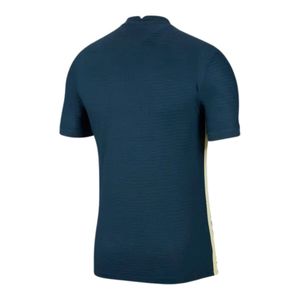 เสื้อฟุตบอลผู้ชายสีน้ำเงินเข้มแบบซับลิเมชั่น แขนสั้น ผลิตจากโพลีเอสเตอร์ เสื้อกีฬาสำหรับทีม ชุดกีฬาเพื่อประสิทธิภาพสูง - Product Image 2