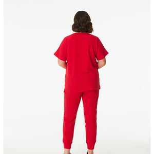 Tenue d'infirmière tendance pour usage hospitalier, ensemble de blouses médicales respirantes de haute qualité, design de col personnalisé, vente chaude - Product Image 3