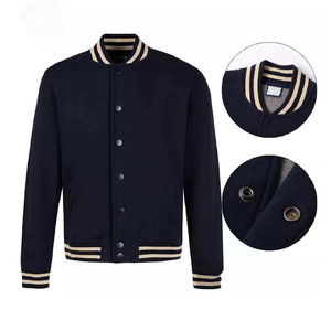 แจ็คเก็ตเบสบอลไซส์ใหญ่รุ่นล่าสุด ราคาถูก ปักโลโก้แบบกำหนดเอง แจ็คเก็ต Letterman Varsity สำหรับผู้ชาย - Product Image 2