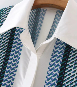 Aesthetic Women <b>Blouse</b> Summer Fashion Chiffon Floral Button up Casual Elegant Shirts Female - Product Image 3