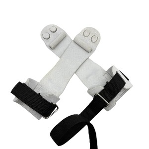 Weightlifting Training Non-Slip Adjustable Durable Hand Grip Gymnastics Fitness Customized Logo Design PU Material Hand Grips - Product Image 5