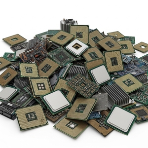 Material de reciclaje electrónico industrial con restos de CPU en lotes mixtos de procesadores para recuperación de materiales a nivel de placa - Product Image 5