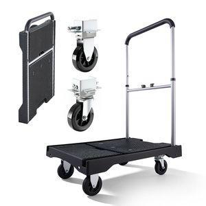 Carrello Pieghevole con Ruote Girevoli, Capacità 150 kg, Piattaforma Mobile per Trasporto - Product Image 1