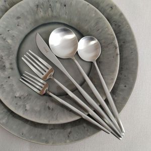 Premium Sapphire <b>Wave</b> Cutlery Set Contemporary Dining Flatware for Commercial Use - Product Image 3