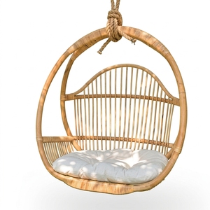 New Modern Minimalist Wholesale Natural Rattan Woven <b>Hanging</b> Swing <b>Chair</b> Indoor Outdoor Hotel Park Villa Seating Furniture Set - Product Image 1