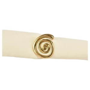 Anillo para servilletas de metal con acabado en bronce antiguo, ideal para bodas tradicionales, cenas festivas y reuniones elegantes. - Product Image 3