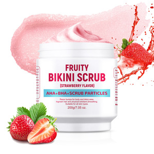Gommage Yoni à la fraise 140g pour éliminer les taches sombres, éclaircir et blanchir les aisselles et la zone du bikini, prévenir les poils incarnés - Product Image 2