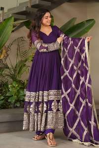 Nouvelle tenue Sharara de créateur pour soirée et festival, ensemble robe et dupatta, grandes tailles, robes de soirée - Product Image 6