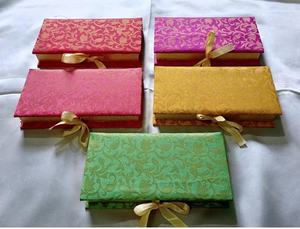 Caja de seda de cartón hecha a mano, cajas dulces de estilo Vintage y caja de frutas secas y Supari para regalo de Festival DE RECUERDO DE BODA, novedad - Product Image 4