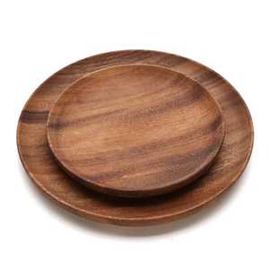 Classic Eco-Friendly BPA Free Mango Wood Charger Plate with Stand Handmade Durable Microwave Safe Wedding Dinnerware - Product Image 5