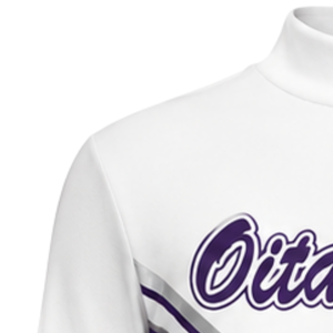Maillot de cheerleading sublimé violet et blanc à manches longues – Haut de performance athlétique pour l'entraînement, la pratique et les compétitions - Product Image 5