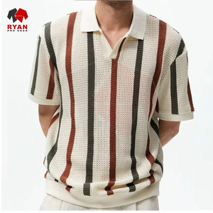 Camisetas Polo de Diseño Personalizado Ryan Pro Gear para Hombre, Estilo Pullover con Panel de Logotipo Personalizado - Product Image 1
