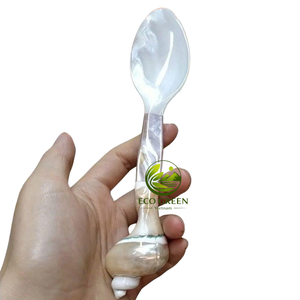 Eco Friendly Handmade Mother of Pearl Spoon Natural <b>Shell</b> Coffee Tea Spoon Luxury Tableware for Home Dining Restaurant - Product Image 2