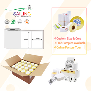 สติ๊กเกอร์ความร้อนสำหรับพิมพ์ฉลากขนาด 100 มม. x 150 มม. 100x150 มม. 500 แผ่น 4x6 นิ้ว สำหรับเครื่องพิมพ์ฉลากความร้อนขนาดใหญ่ 6x8 นิ้ว - Product Image 1