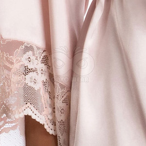 Robe de chambre en soie pour femme, peignoir de luxe en satin, vêtements de nuit doux, longue tenue d'intérieur, logo personnalisé, vente en gros, directement de l'usine - Product Image 2
