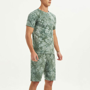 Outdoor Wear Slim Fit Plus Size Men Summer Embroidered Breathable Quick Dry T-Shirt Shorts Set High Quality - Product Image 3