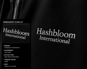 เสื้อฮู้ดซิปสีดำสำหรับผู้ชาย Hashbloom International ทรงปกติ ผ้าฝ้าย/โพลีเอสเตอร์ เฟรนช์เทอร์รี่ สวมใส่สบายในฤดูหนาว แห้งเร็ว - Product Image 6