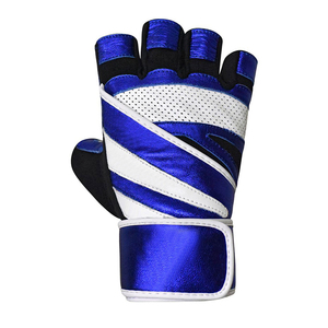 Gants de fitness en cuir pour la musculation, avec support complet du poignet, fermeture à lacets, logo personnalisé, pour hommes et femmes, légers - Product Image 4