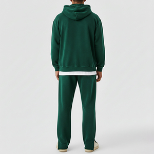 Conjunto de Sudadera con Capucha y Pantalones Deportivos Desgastados de Estilo Vintage, Hechos a Medida, en Felpa de Algodón Premium, Ropa Deportiva Urbana - Product Image 2