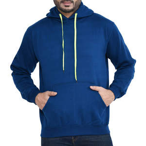 Sweat-shirts épais unis 500/300 g/m² pour homme, coupe ample et oversize, à capuche, en molleton, avec épaules tombantes - Product Image 5