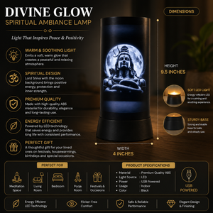 Lord Shiva <b>LED</b> Table Lamp Modern Mahadev Moonlight Night Lamp Spiritual Home Temple Bedroom Decorative Ambient <b>Lighting</b> Gift - Product Image 5