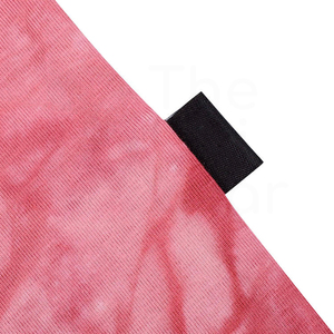 Camiseta de Punto Tie-Dye para Hombre, Casual, de Manga Corta, Cuello Redondo, con Diseño Rojo, Corte Regular - Product Image 6