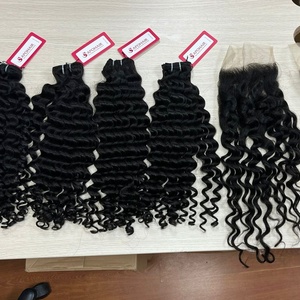Apohair-Perruque Remy Naturelle Bouclée Vietnamienne, Cheveux Naturels Vierges Remy, de Qualité 8A-12A, 5x5, 5x5 - Product Image 1