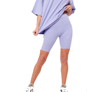 OEM Women Cotton High Waist <b>Cycling</b> Biker <b>Shorts</b> Sweat Running Workout Sports <b>Shorts</b> Top Quality - Product Image 4